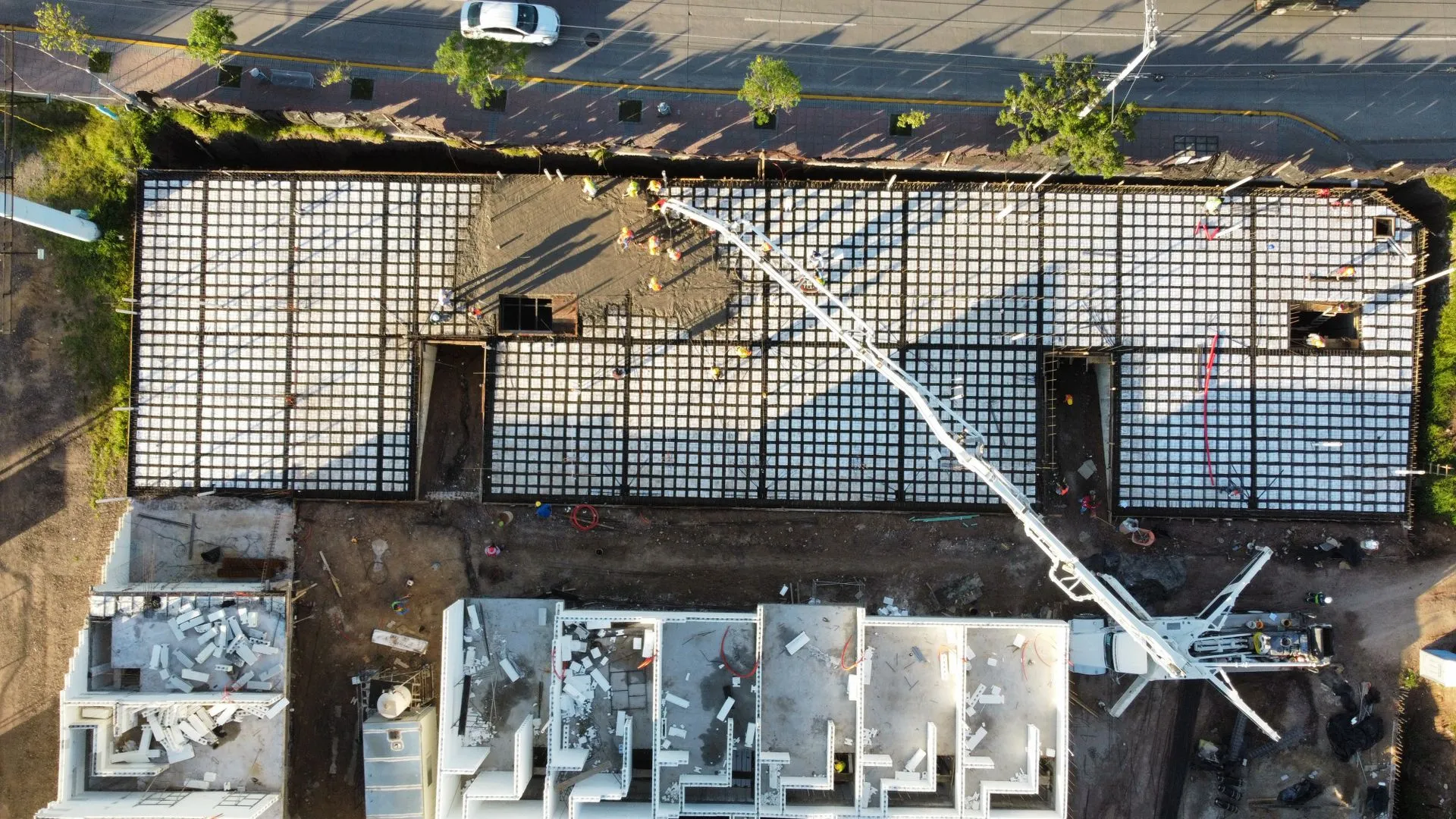 Construction site under active development